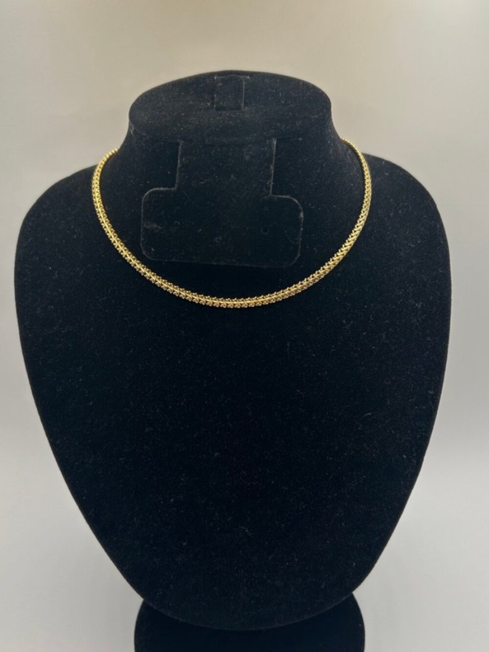 Womens Fishtail Chain Real Gold 16 Inch Plated 4mm Dainty Choker Waterproof